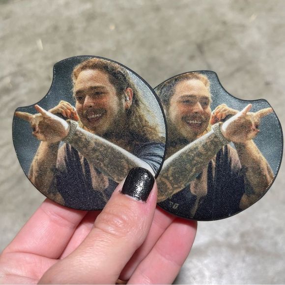 Post Malone Car Coasters | Car Accessories | Car Coaster - Picture 1 of 7